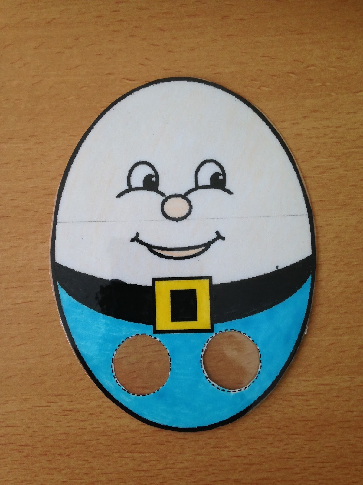 Early language skills through play....... Humpty Dumpty finger puppet