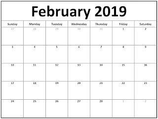Free Printable Calendar February 2019 Free Printable Calendar February 2019