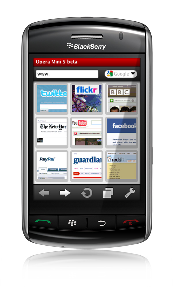 Download Opera Mini 5.1.22303 for BlackBerry | Nirwana Media