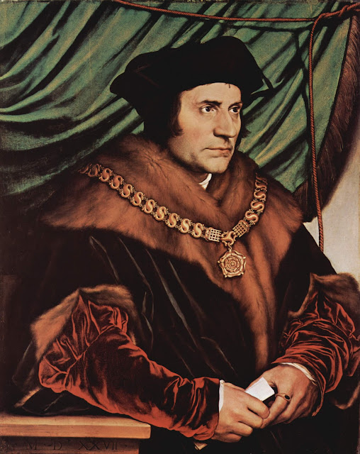 Hans Holbein the Younger's portrait of Thomas Morus (1527)