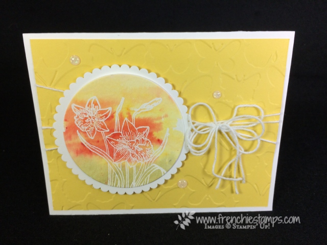 You're Inspiring with Brusho Brusho, You're Inspiring, Stampin'Up!, Frenchie Stamps,