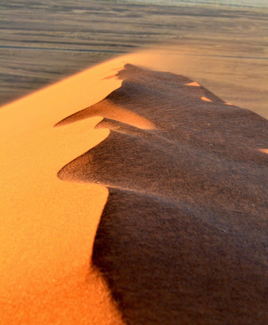 Dune 45 spraying sand