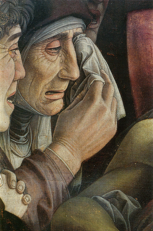 Detalle del Cristo Muerto (Andrea Mantegna)