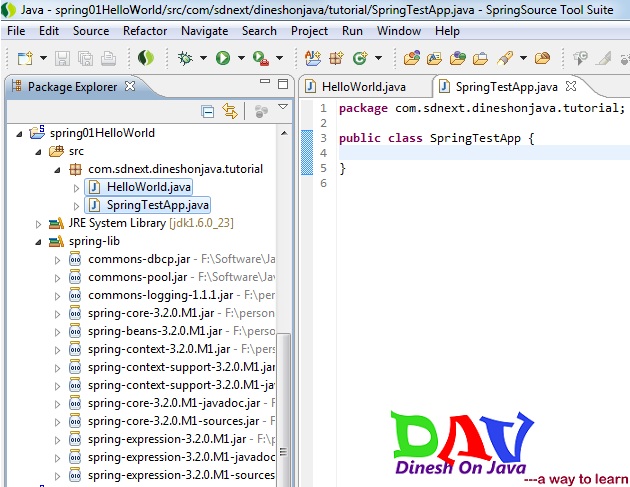 Hello World Example