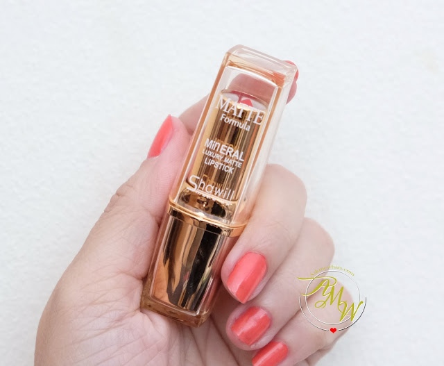 a photo of Shawill Mineral Matte Lipstick Review By www.AskMeWhats.com Nikki Tiu