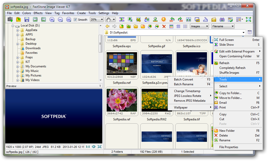 FastStone Image Viewer 5 | Penampil gambar akal dengan manajemen dan