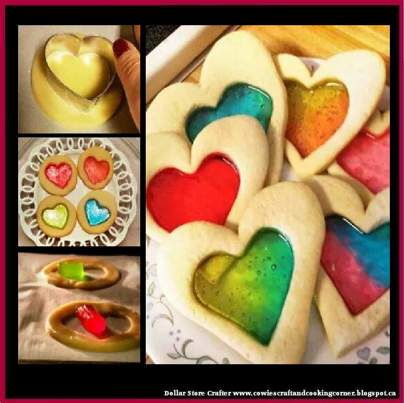Dollar Store Crafter Stain Glass Sugar Cookies