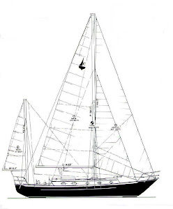 Crealock 37 Yawl Sail Plan