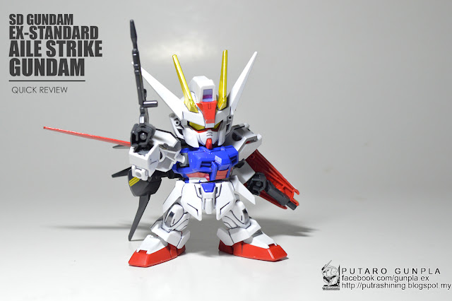 SD GUNDAM EX-STANDARD AILE STRIKE GUNDAM REVIEW - PUTARO GUNPLA