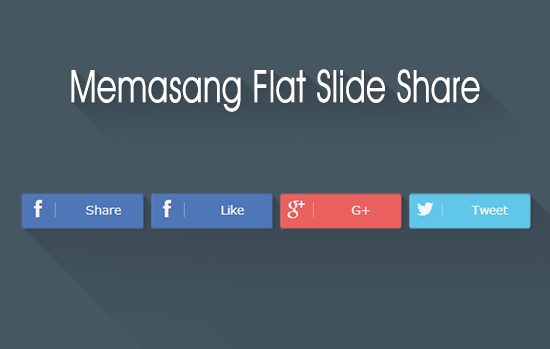 Memasang Flat UI Slide Share di Blog