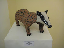 Large Badger Sculpture