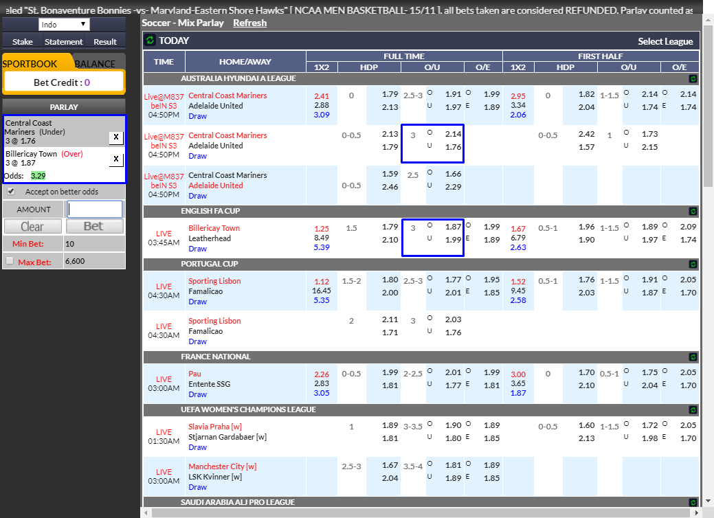 Pengertian Mix Parlay dan Tipe Taruhan di Dalam nya - Cara Bermain Judi ...