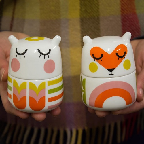 My Owl Barn Ceramic Storage Containers in Animal Shapes