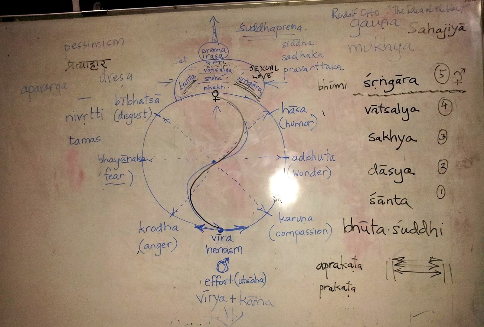 A tentative overview of rasa psychology