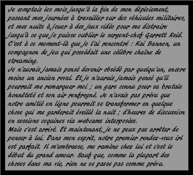 Amours ligne Rencontre virtuelle Megan Erickson Santino Hasel