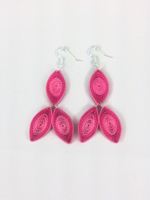 Quilling Paper Earring Designs for Valentines Day Special 2016 - Quilling designs