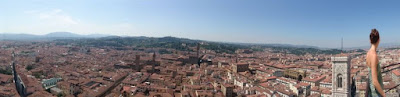 Florencia desde el mirador de la cúpula del Duomo. Florencia desde el mirador de la cúpula del Duomo.