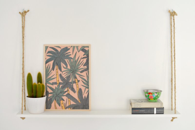 Estantería de cuerda diy