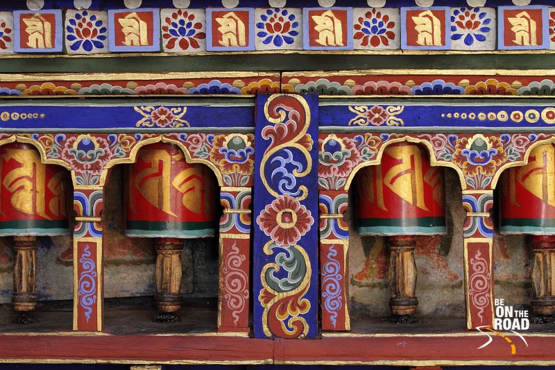 Prayer Wheels at the beautiful Kyichu Lakhang Temple