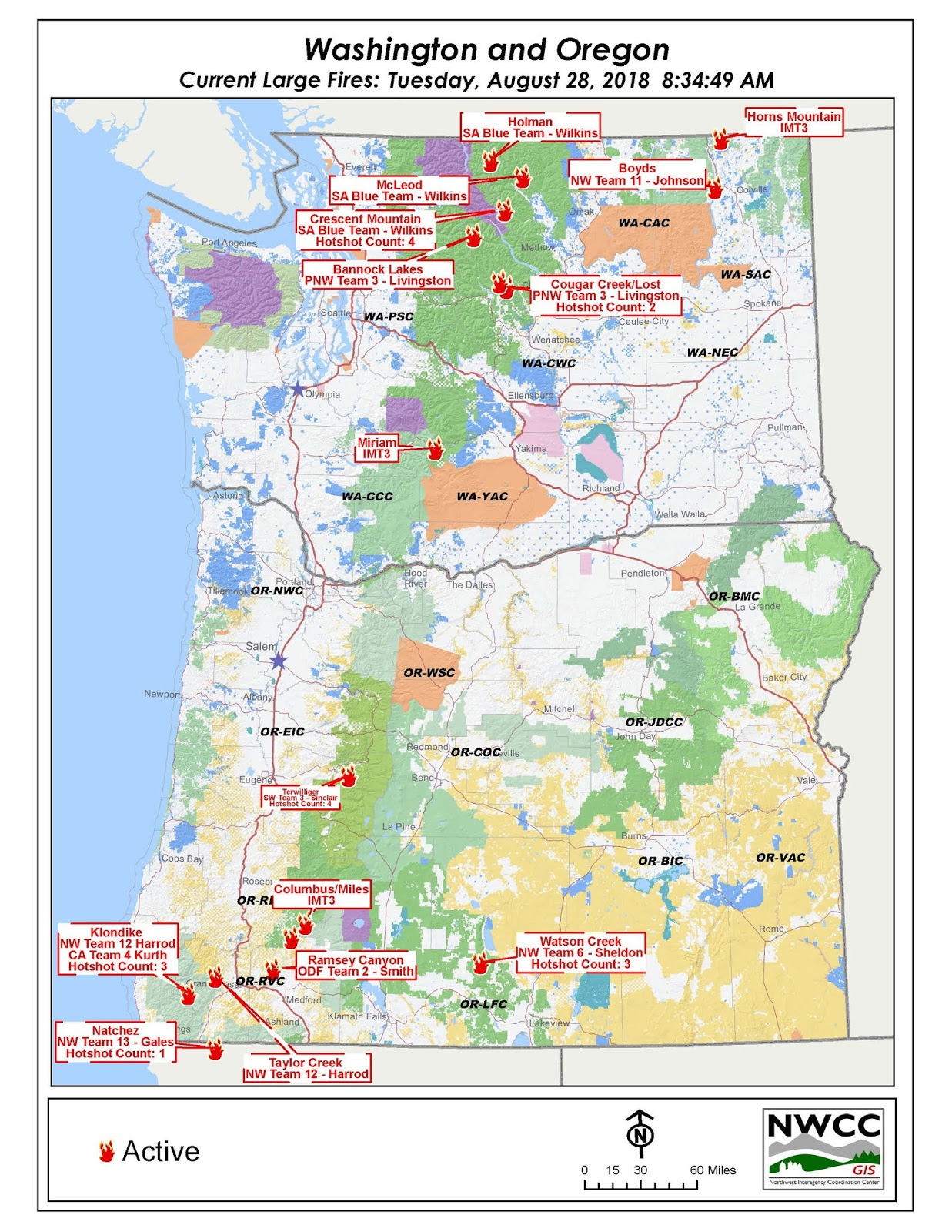 latest map of or wa large fires for an interactive map visit https gacc nifc gov nwcc there are over 8000 firefighters working on 17 large fires latest map of or wa large fires for an interactive map visit https gacc nifc gov nwcc there are over 8000 firefighters working on 17 large fires
