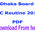 Dhaka Board JSC Routine 2017 PDF Download