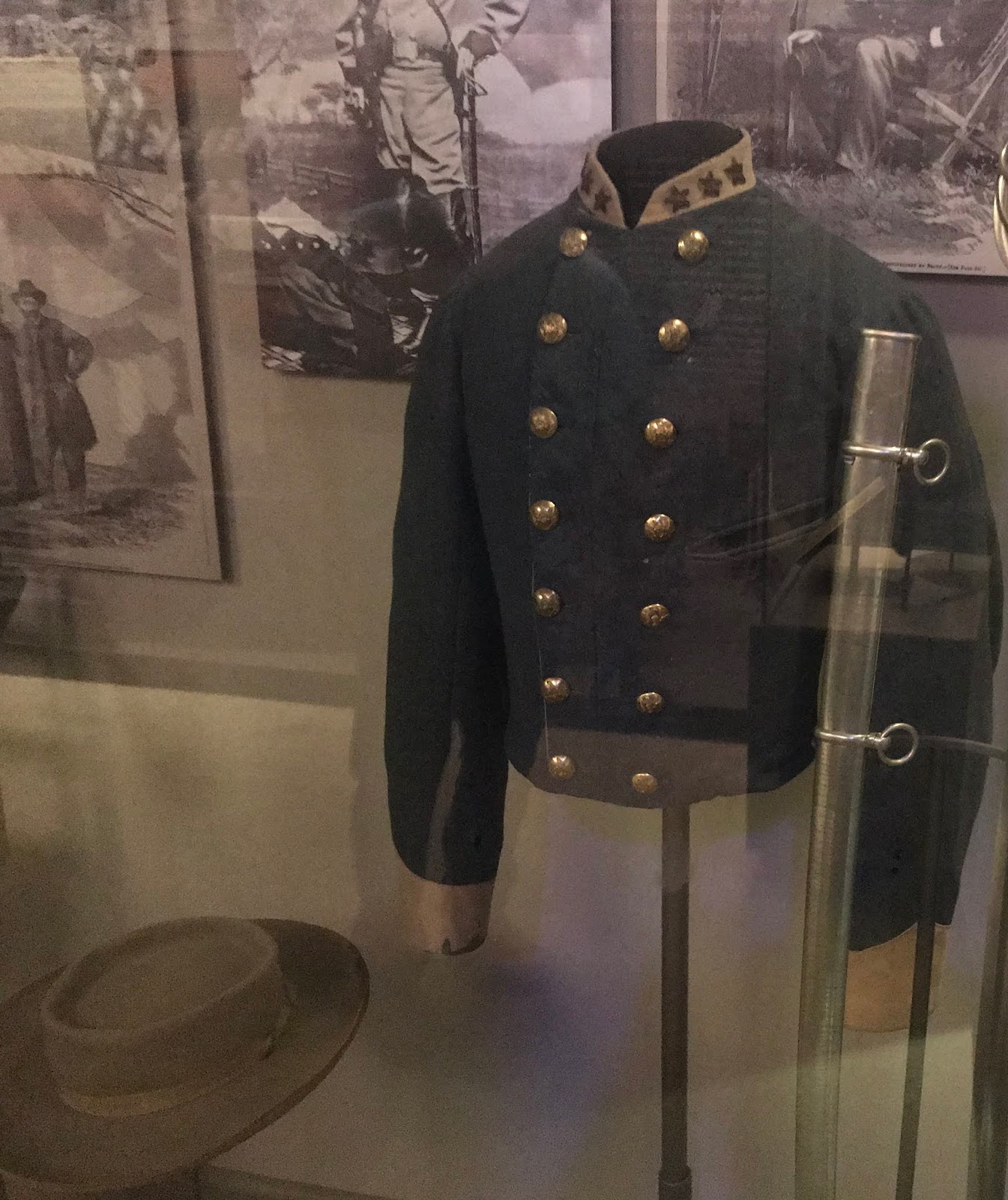 The Civil War Picket At the Smithsonian Bulletriddled tree stump