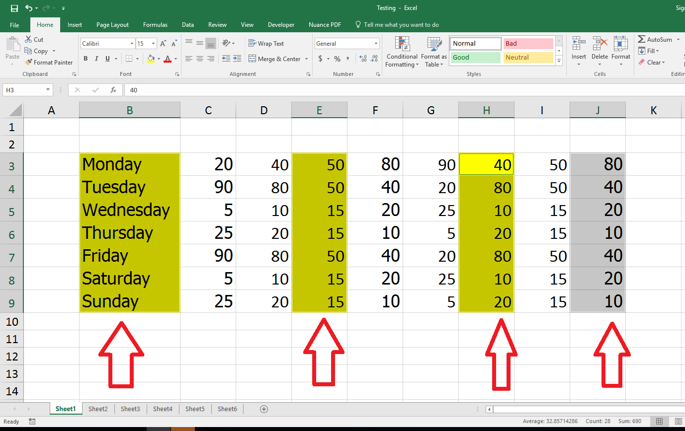 learn-new-things-ms-excel-how-to-select-different-multiple-cell-columns-rows