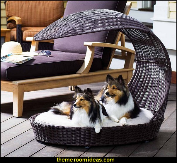 The Refined Canine's Outdoor Dog Chaise Lounger
