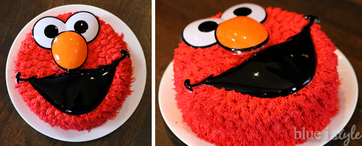 Entertaining With Style A Simple Elmo Cake Basic Cake Decorating