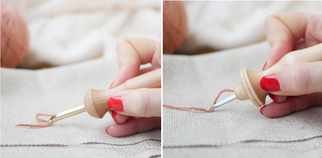 Test de la punch needle DMC - Marion Romain Test de la punch needle DMC