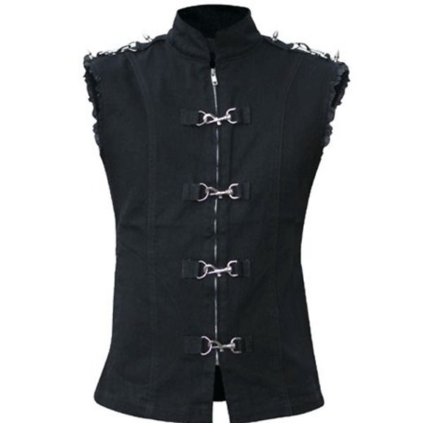 Darker Fashions: Gothic Daily: 'Hook Vest' at Androm