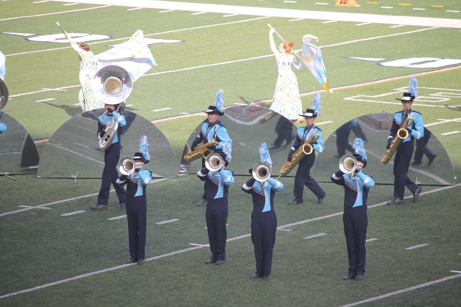 South High Fine Arts Marching Mustangs at the 47th Illinois Marching