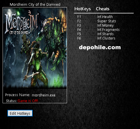 Mordheim City of the Damned Para,Can +7 Trainer Hilesi İndir
