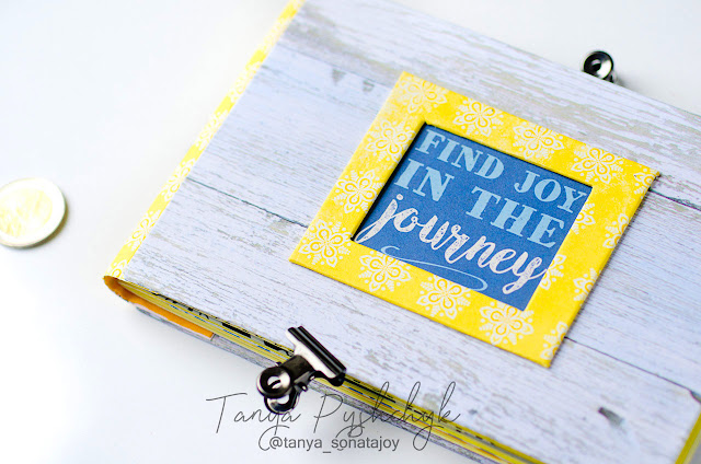 Scraps of Darkness scrapbook kits DIY Travel Mini Album Video Tutorial w/our Apr 2017 kit, by Tanya SonataJoy