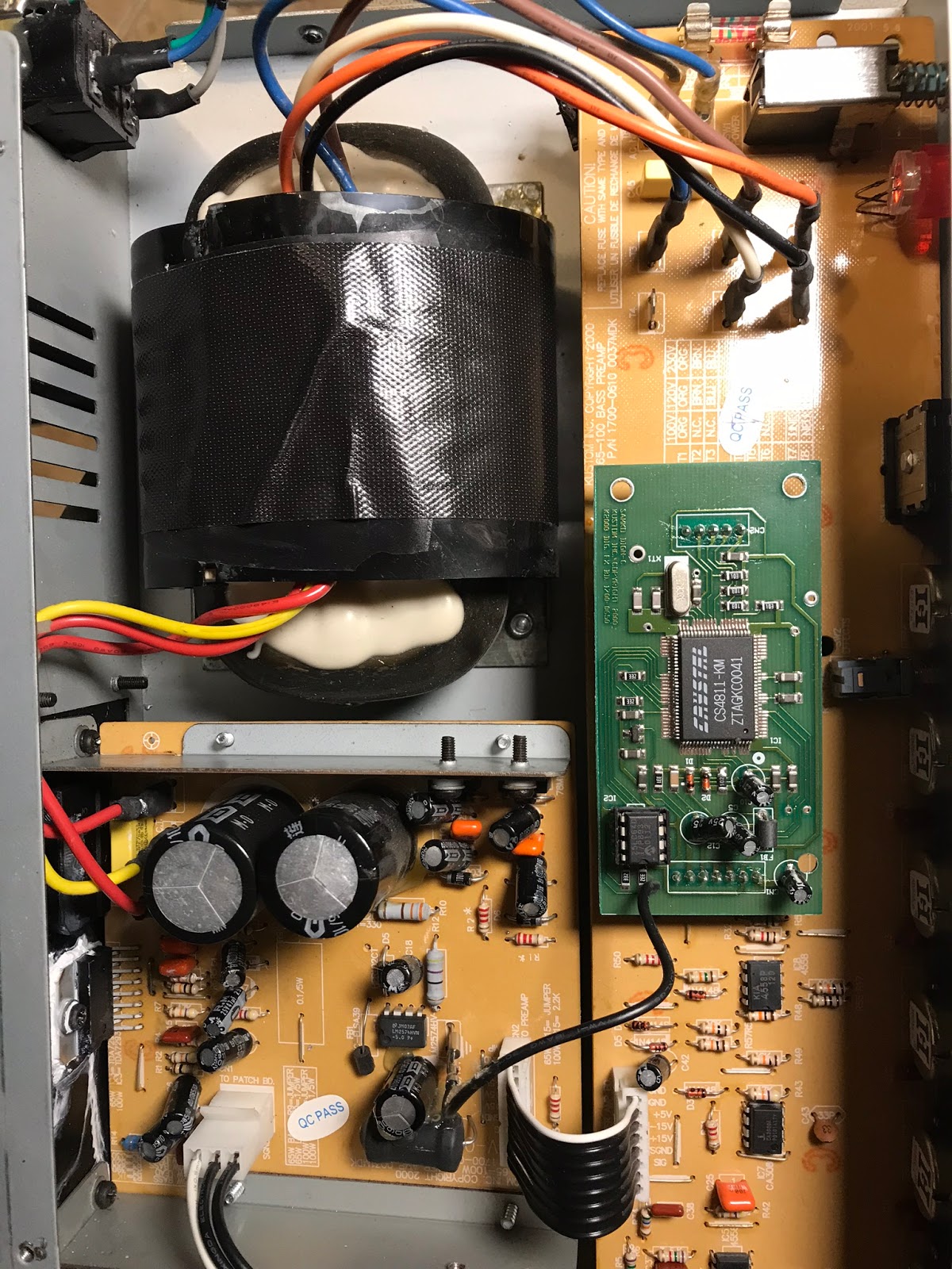 ESPRITAUDIO Repair of KUSTOM KBA 100 Bass Guitar Amplifier TDA7293 100W