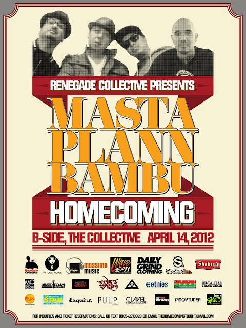 THE HOMECOMING: MASTA PLANN + BAMBU (LA) LIVE IN MANILA ~ Pinoy Rap Lyrics