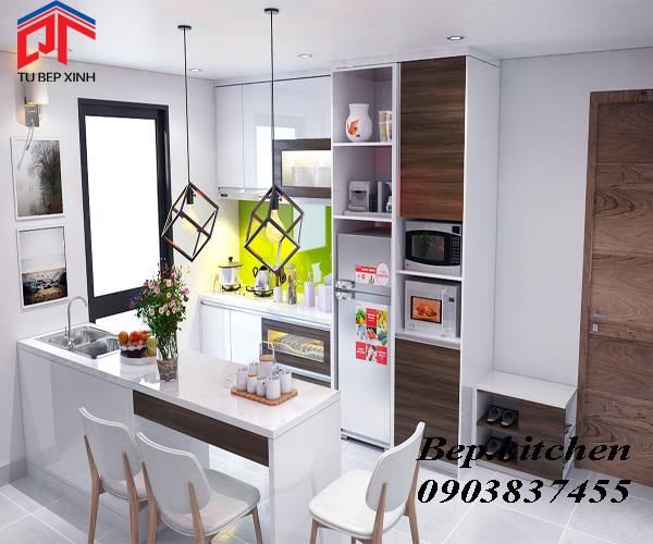 tủ bếp sang trọng tiện dụng tủ bếp sang trọng, tủ bếp đẹp, mẫu tủ bếp đa năng, mẫu tủ bếp tiện dụng, tủ bếp độc đáo