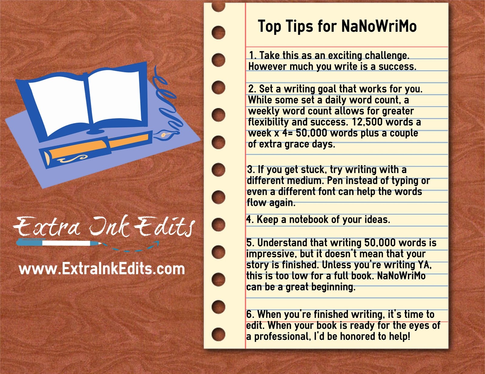 Top Tips For Nanowrimo – Megan Easley Walsh