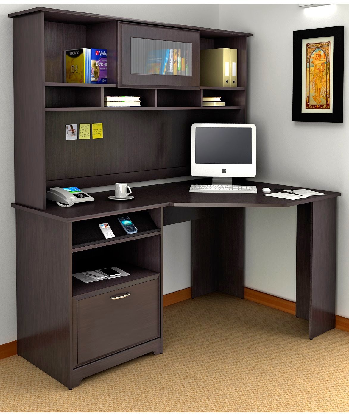 Corner Computer Desks Corner Computer Desks With Hutch