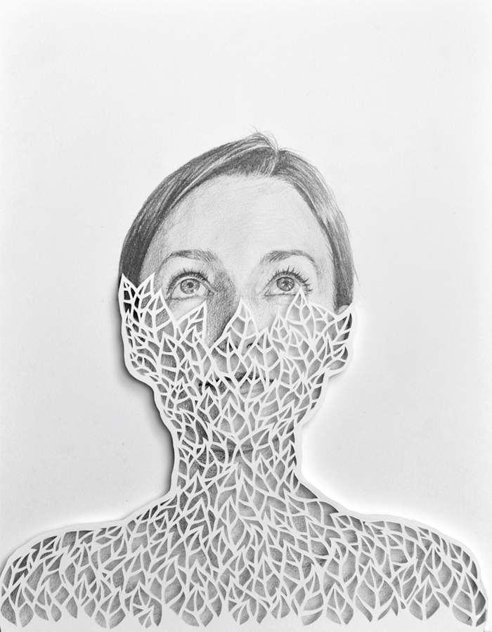 Heather Clements Art Veil A Paper Cut AND a Drawing!