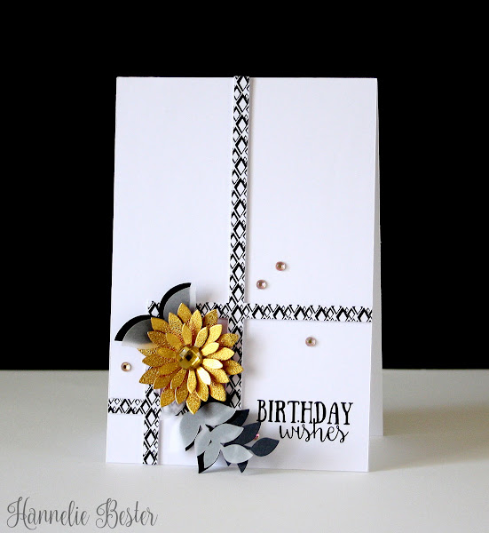 framed flower birthday card