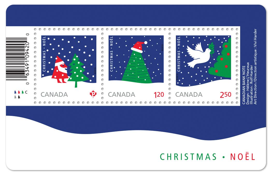 Rainbow Stamp Club New Christmas stamps from Canada