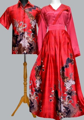 Model Baju Batik Kombinasi polos Model Baju Batik Kombinasi polos