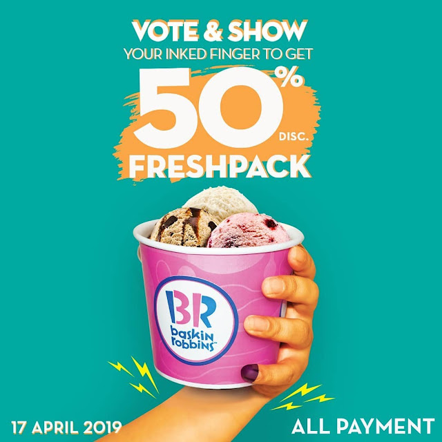 #BaskinRobbins - #Promo Vote & Show Dapatkan Diskon 50% Freshpack (17 April 2019) #BaskinRobbins - #Promo Vote & Show Dapatkan Diskon 50% Freshpack (17 April 2019)
