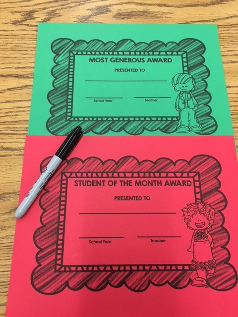 End of the School Year Awards 