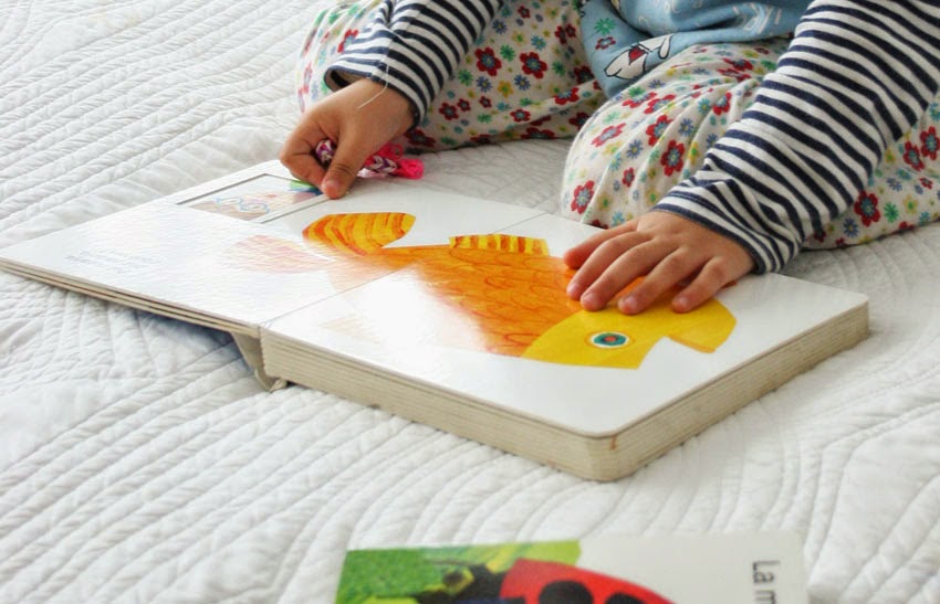 Leyendo libros de Eric Carle