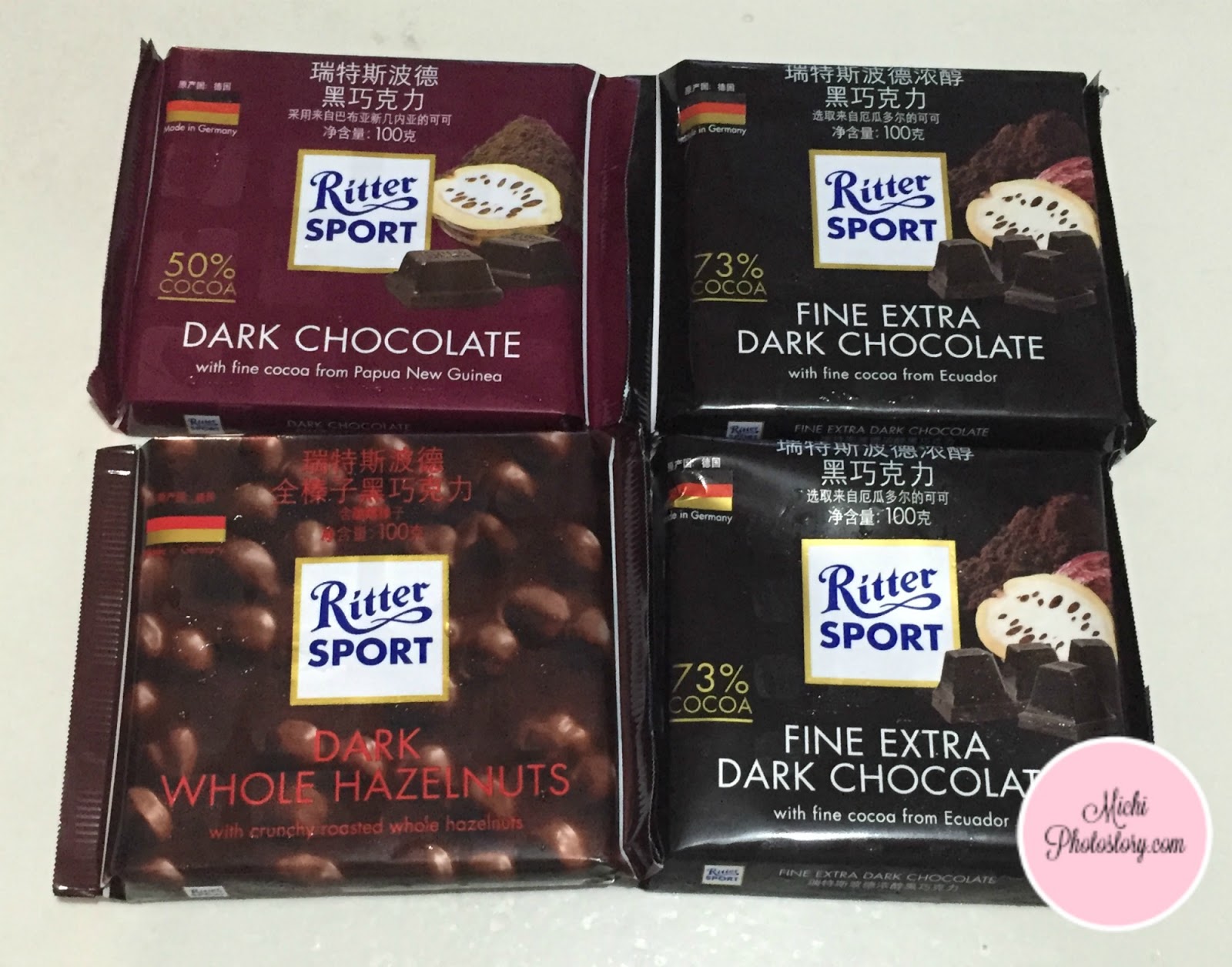 Ritter Sport Chocolate.