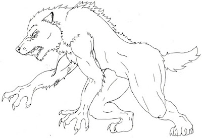 Werewolf coloring pages 3