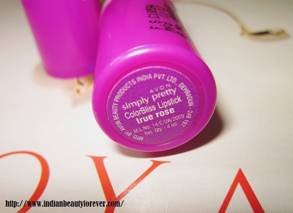 Avon Simply pretty lipstick true rose review, swatches