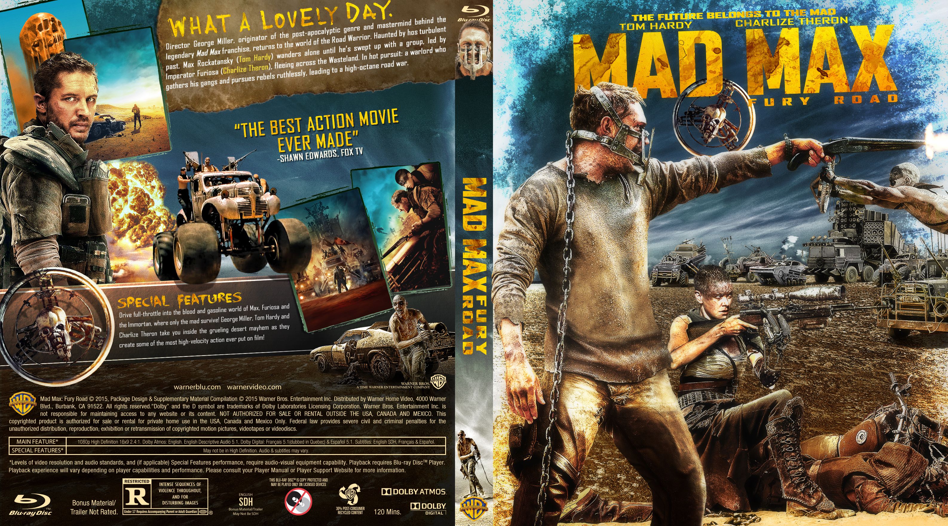 Capa Bluray Mad Max Fury Road DVD Cover Baixar Capas de Filmes e Séries em DVD e Bluray